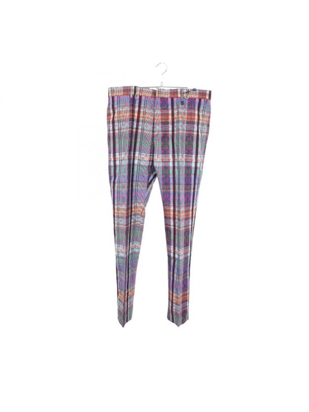 Louis Vuitton Pants Monogram Madras Check Tapered Zvi Cotton